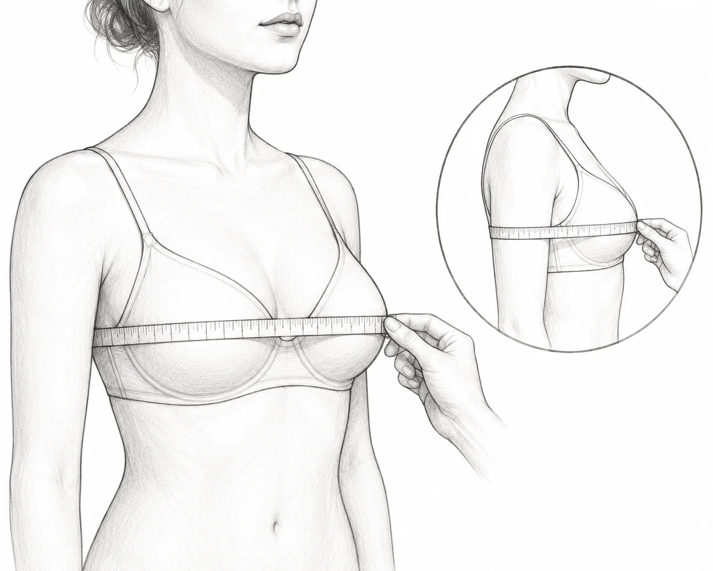 How to measure bust size around the fullest part of the bust